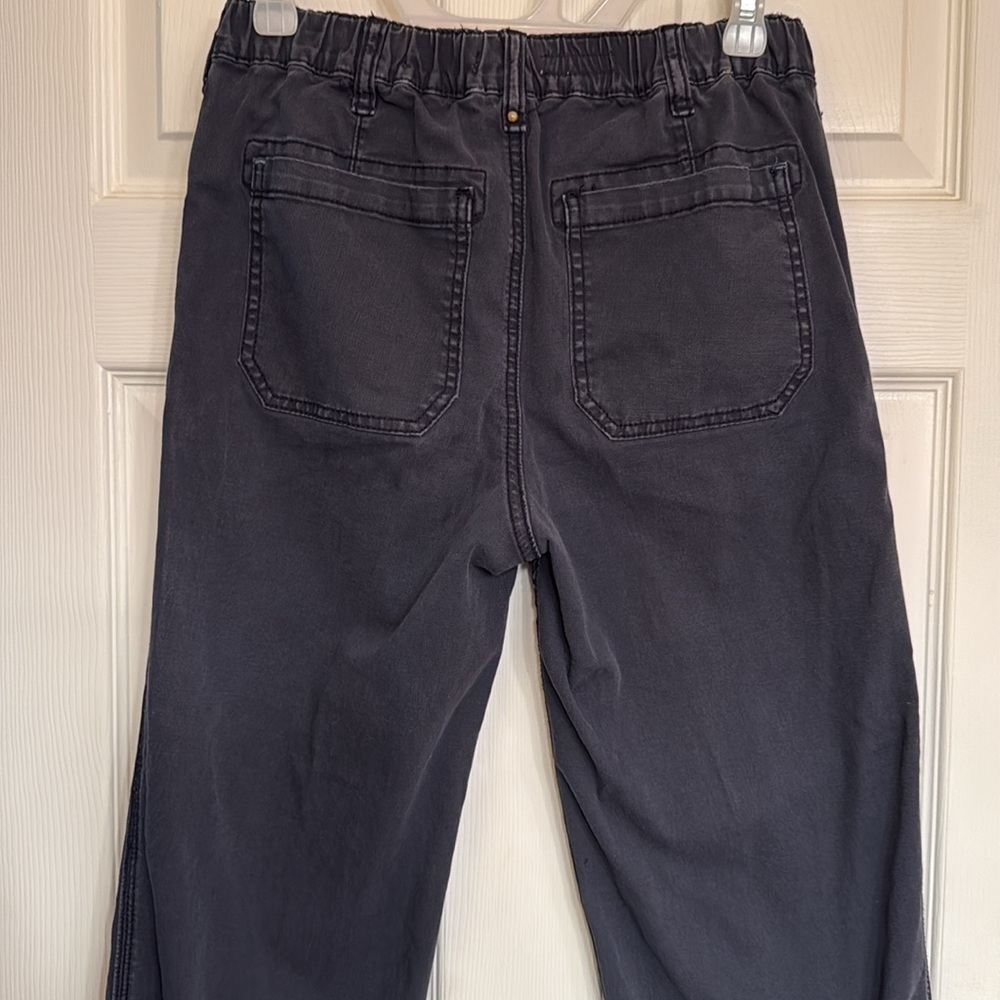 Pilcro Black Cargo Pants Straight Fit Utility Style - Picture 5 of 6